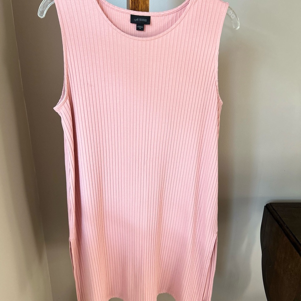 Jjill Pink Sleeveless Ribbed tunic